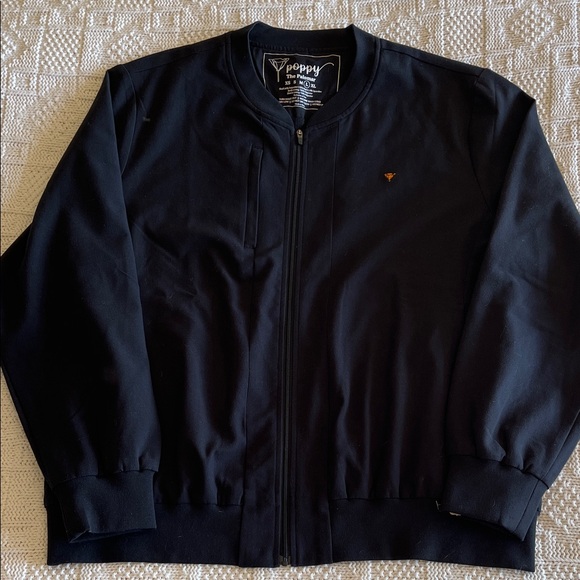 Poppy The Palomar Black Scrub Jacket Sz L - Picture 5 of 13